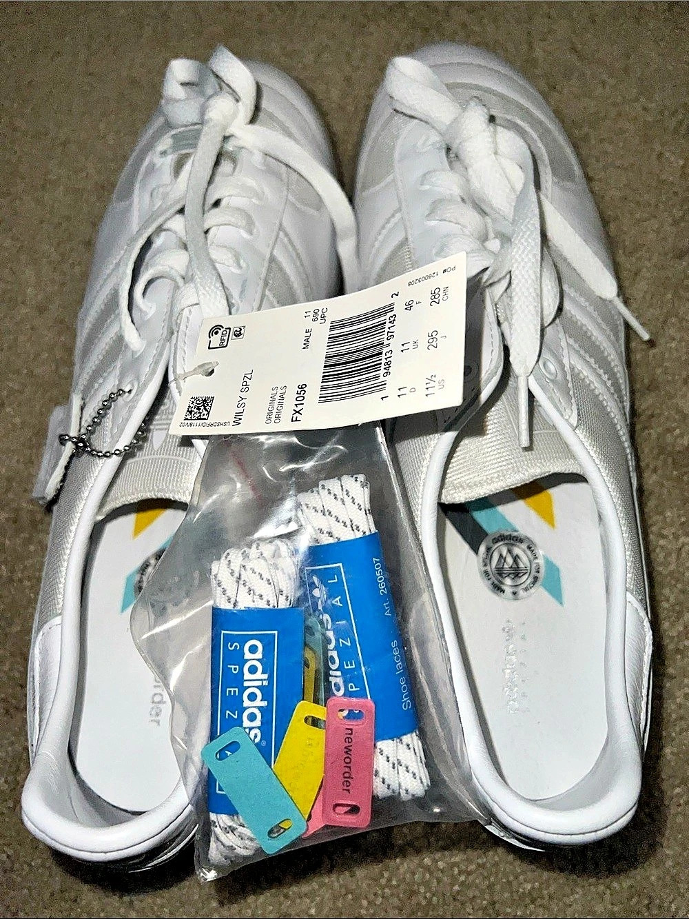 adidas Spezial Sneakers White US 111⁄2 NWT